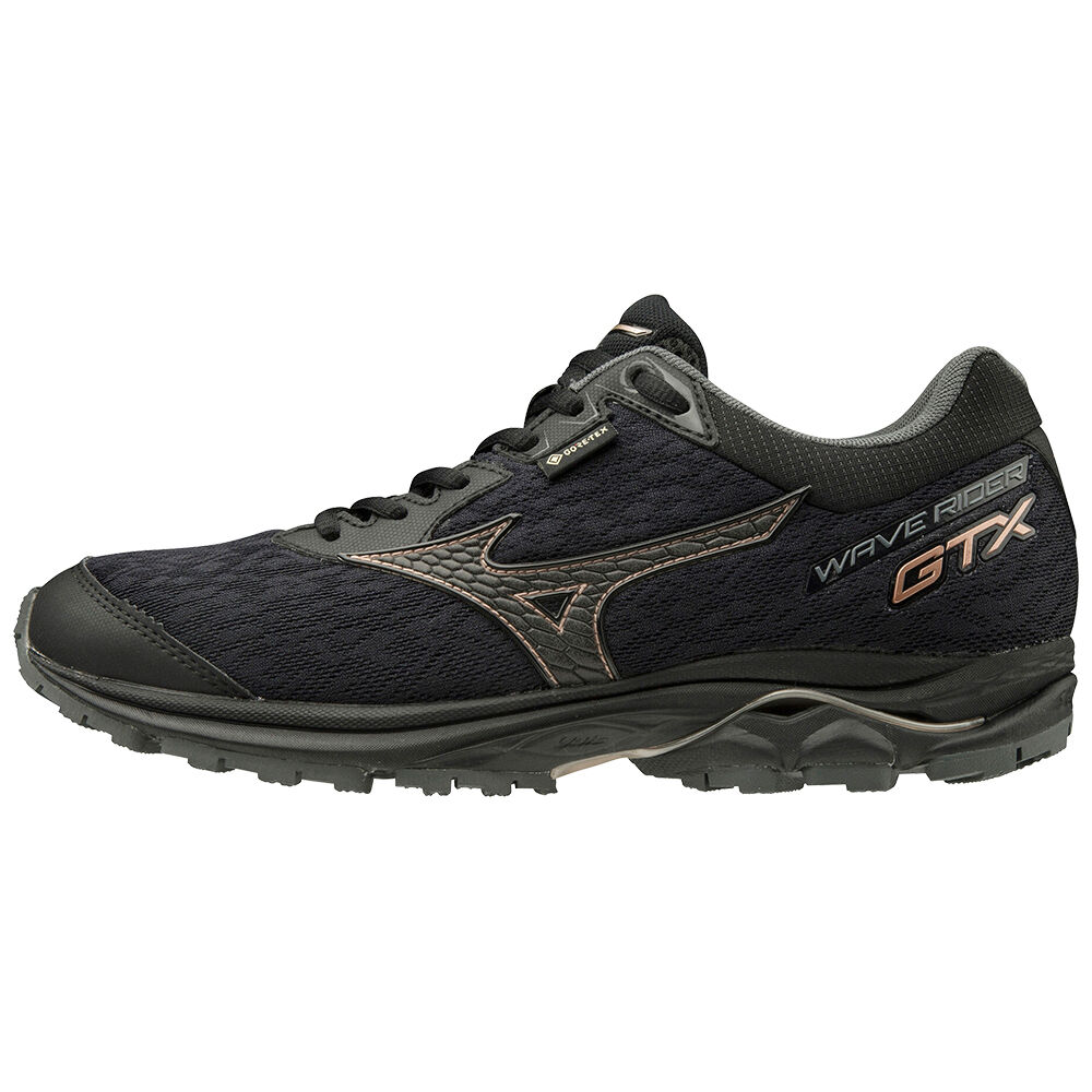 Zapatillas Trail Running Mizuno WAVE RIDER GTX Para Mujer Negros 1972405-QR